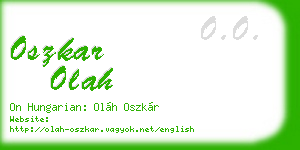oszkar olah business card