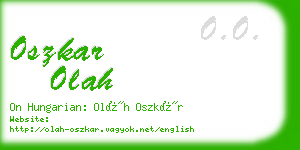 oszkar olah business card